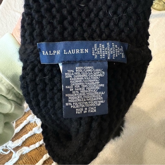 Ralph Lauren Wool Cashmere kids knit Hat - Picture 3 of 5
